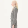 Zweireihiger Blazer aus Natté-Knopfgewebe Zweireihiger Blazer aus Natté-Knopfgewebe