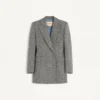 Zweireihiger Blazer aus Natté-Knopfgewebe Zweireihiger Blazer aus Natté-Knopfgewebe