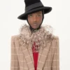 Zweireihiger Wollblazer mit Fensterkaromuster Zweireihiger Wollblazer mit Fensterkaromuster