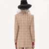 Zweireihiger Wollblazer mit Fensterkaromuster Zweireihiger Wollblazer mit Fensterkaromuster